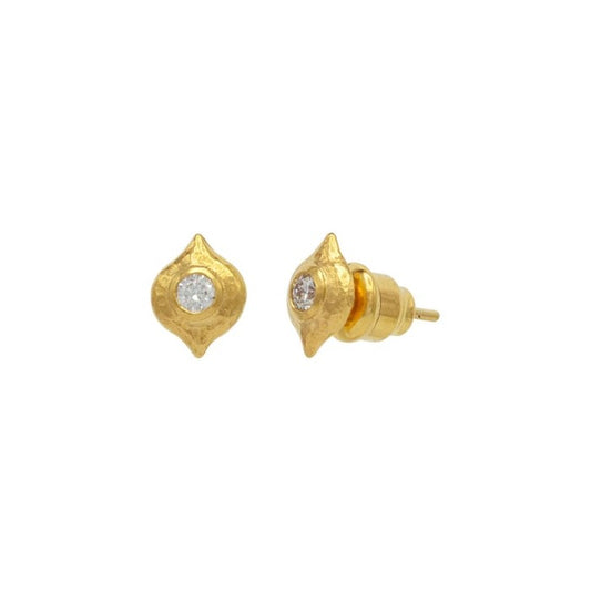 Gurhan Lantern Droplet Diamond Stud Earrings