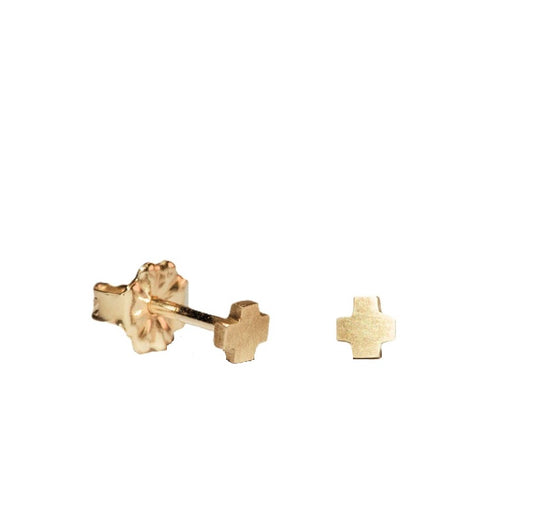 Yellow Gold Stud Earrings