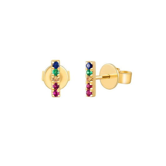 Colored Stone Earrings