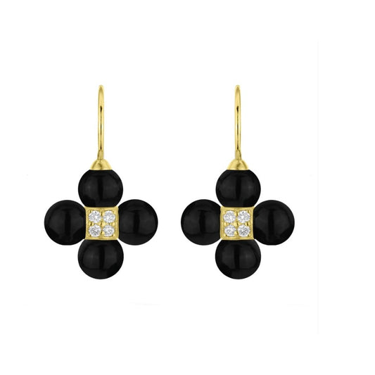 Paul Morelli Sequence Black Onxy and Diamond Earrings