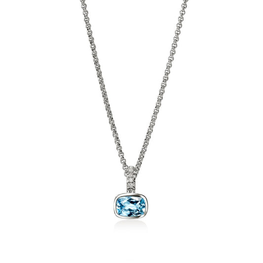 John Hardy Heishi Swiss Blue Topaz Pendant