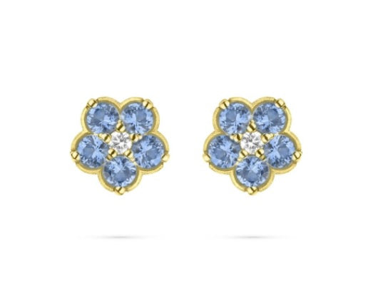 Paul Morelli Wild Child Sapphire Stud Earrings