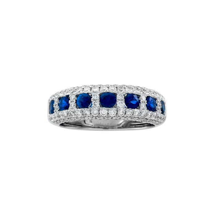 Diamond and Sapphire Band