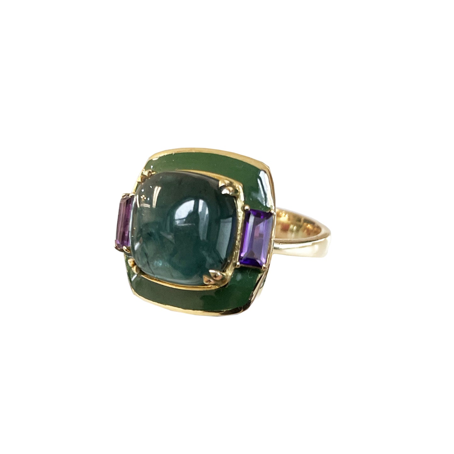 Ray Griffiths Green Tourmaline Ring