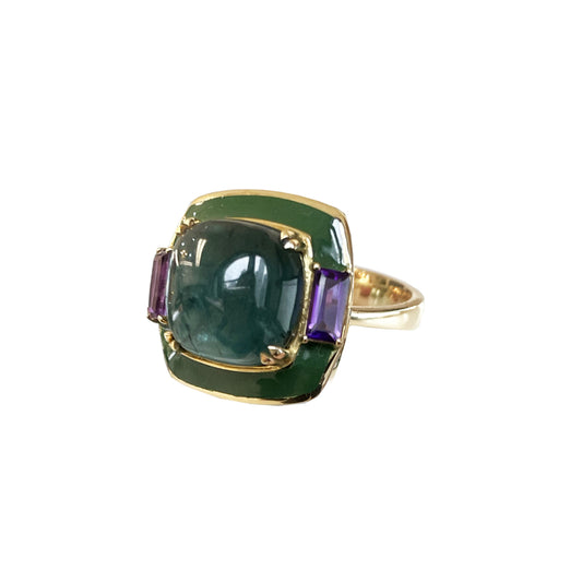 Ray Griffiths Green Tourmaline Ring