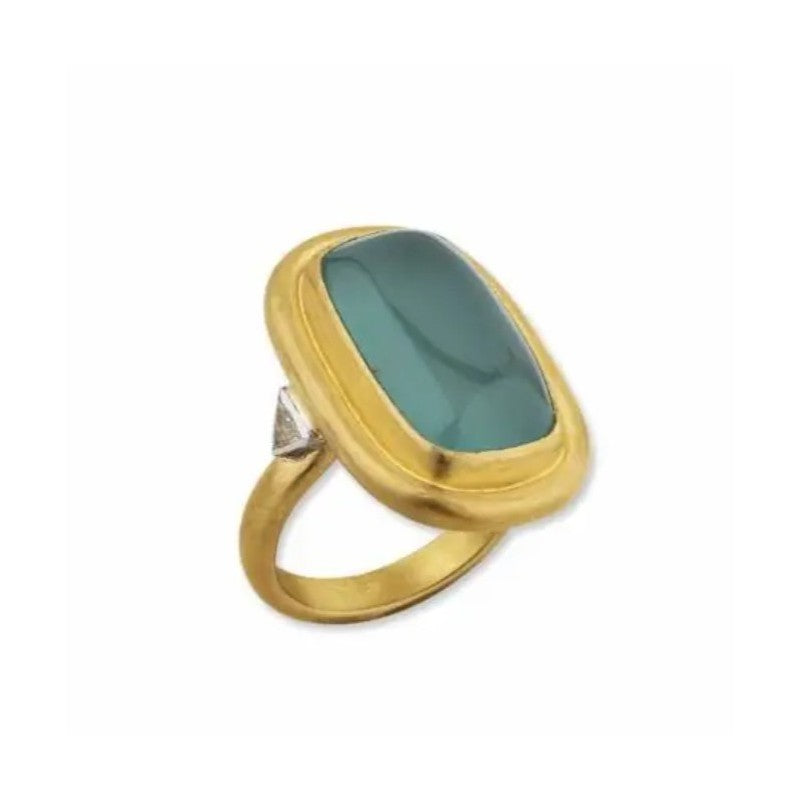 Lika Behar Aquaprase and Diamond Ring