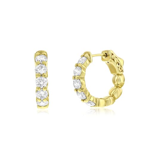 Diamond Hoop Earrings