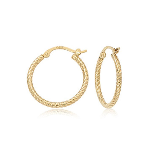 Yellow Gold Hoop Earrings