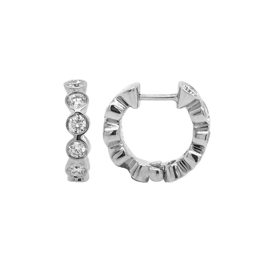 Suna Diamond Hoop Earrings