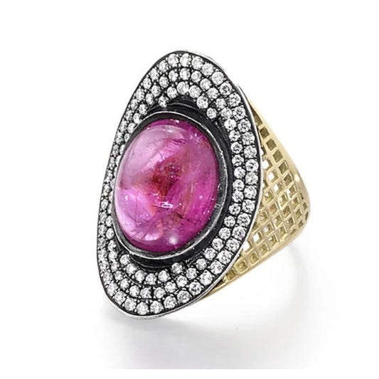 Ray Griffith Pink Tourmaline Ring