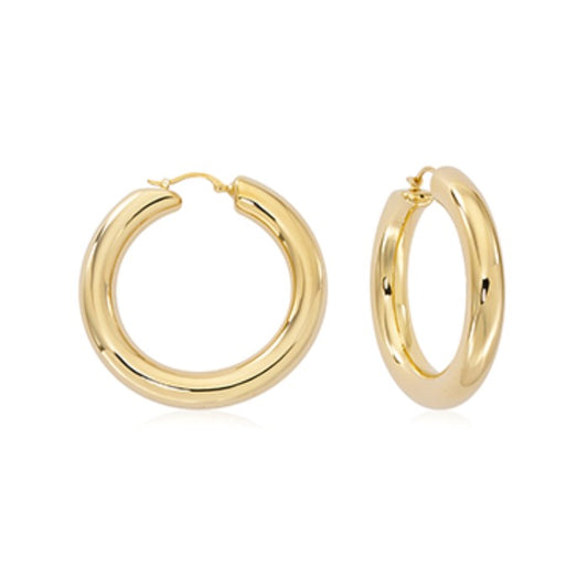 Yellow Gold Hoop Earrings
