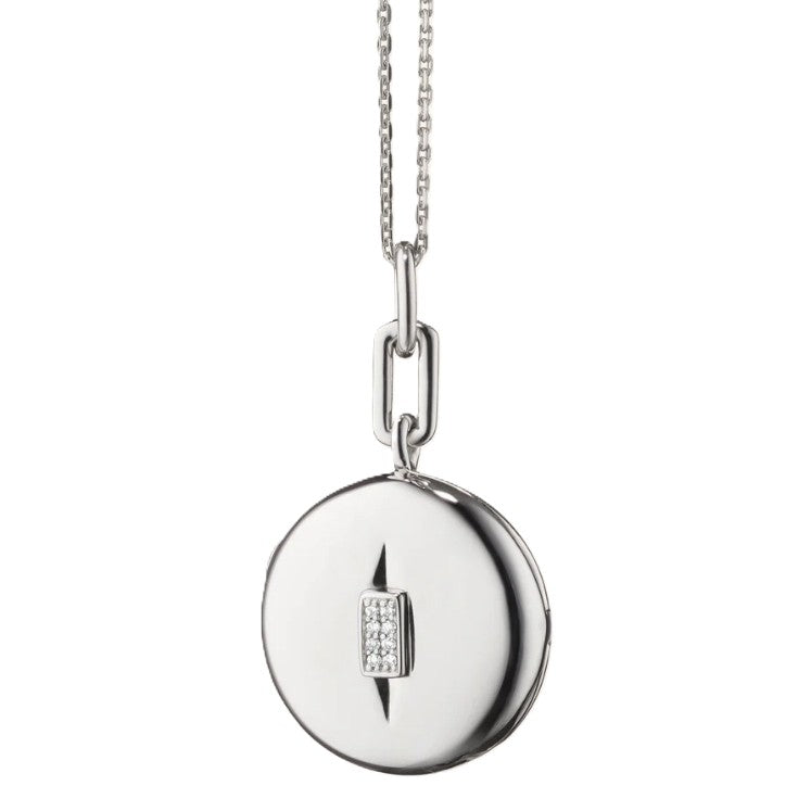 Monica Rich Kosann Round Locket with Diamonds Pendant