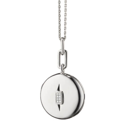 Monica Rich Kosann Round Locket with Diamonds Pendant