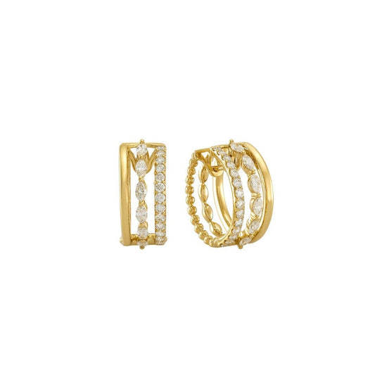 Etho Maria Diamond Hoop Earrings