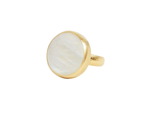 Gurhan Rune Cabochon Rainbow Moonstone Ring