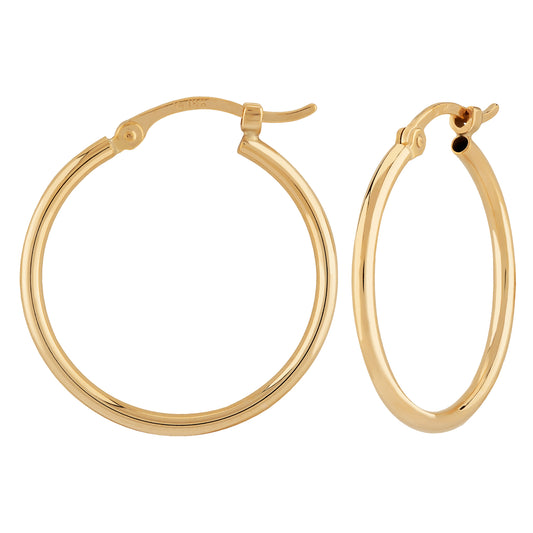 Yellow Gold Hoop Earrings