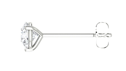 Round Diamond Stud Earrings