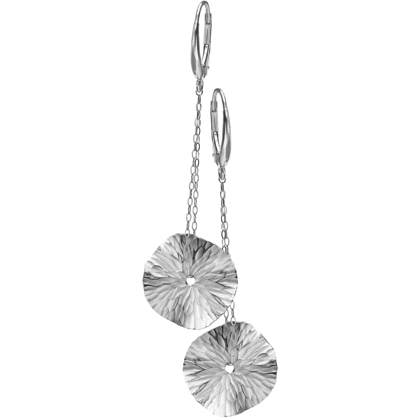 Toby Pomeroy Oasis Medallion Silver Earrings