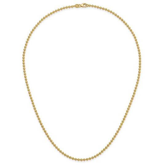 Yellow Gold Bead Chain