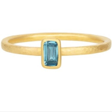 Gurhan Prism Gold Blue Topaz Ring