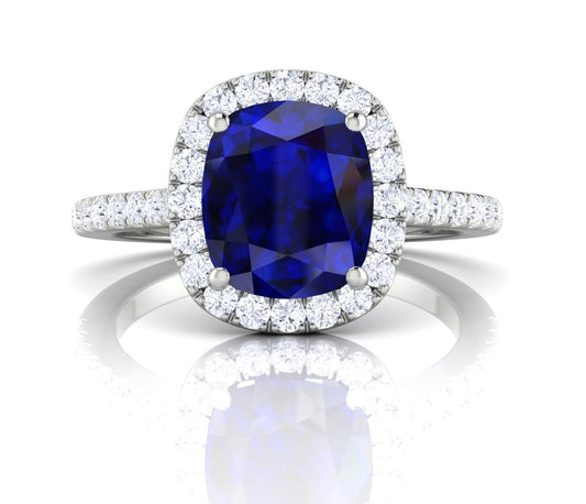 Sapphire & Diamond Ring