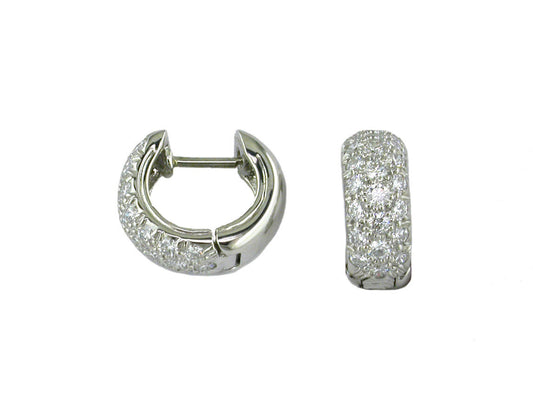 Suna Diamond Hoop Earrings