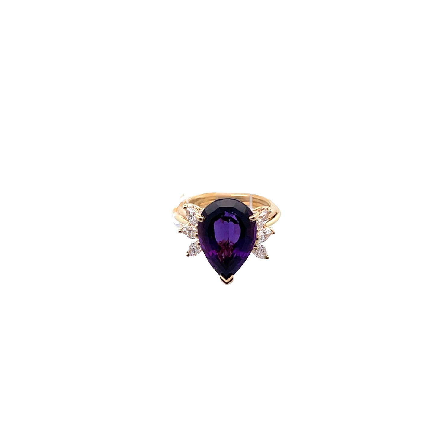 Suna Amethyst and Diamond Ring