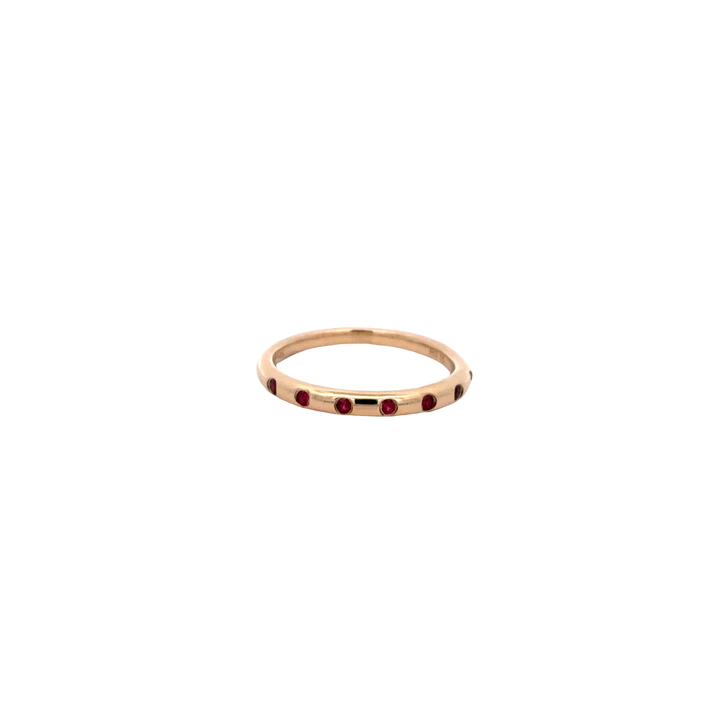 Yellow Gold Ruby Band