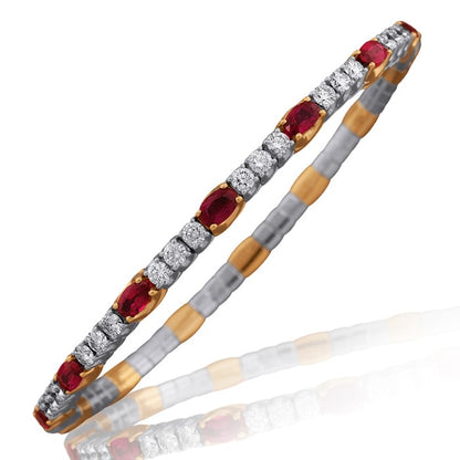 Picchiotti Xpandable™ Ruby & Diamond Tennis Bracelet