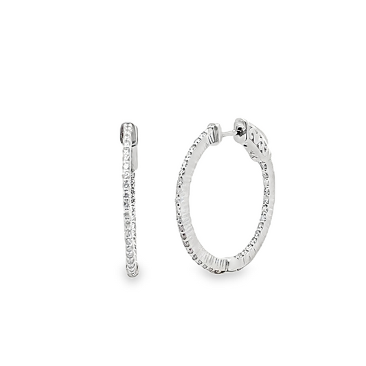 Diamond Hoop Earrings