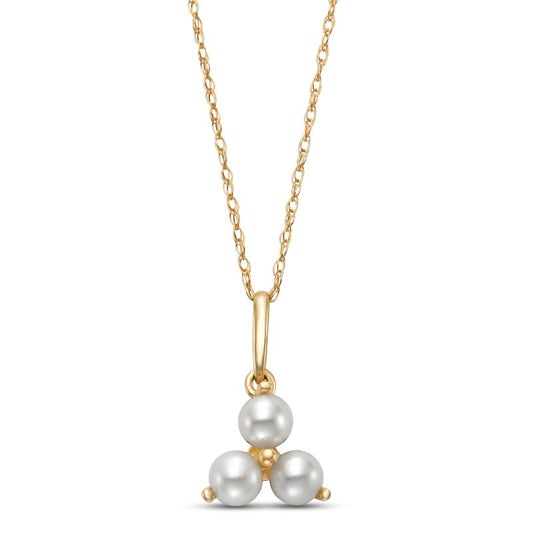 Yellow Gold Freshwater Pearl Pendant
