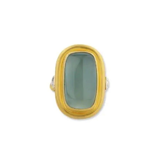 Lika Behar Aquaprase and Diamond Ring