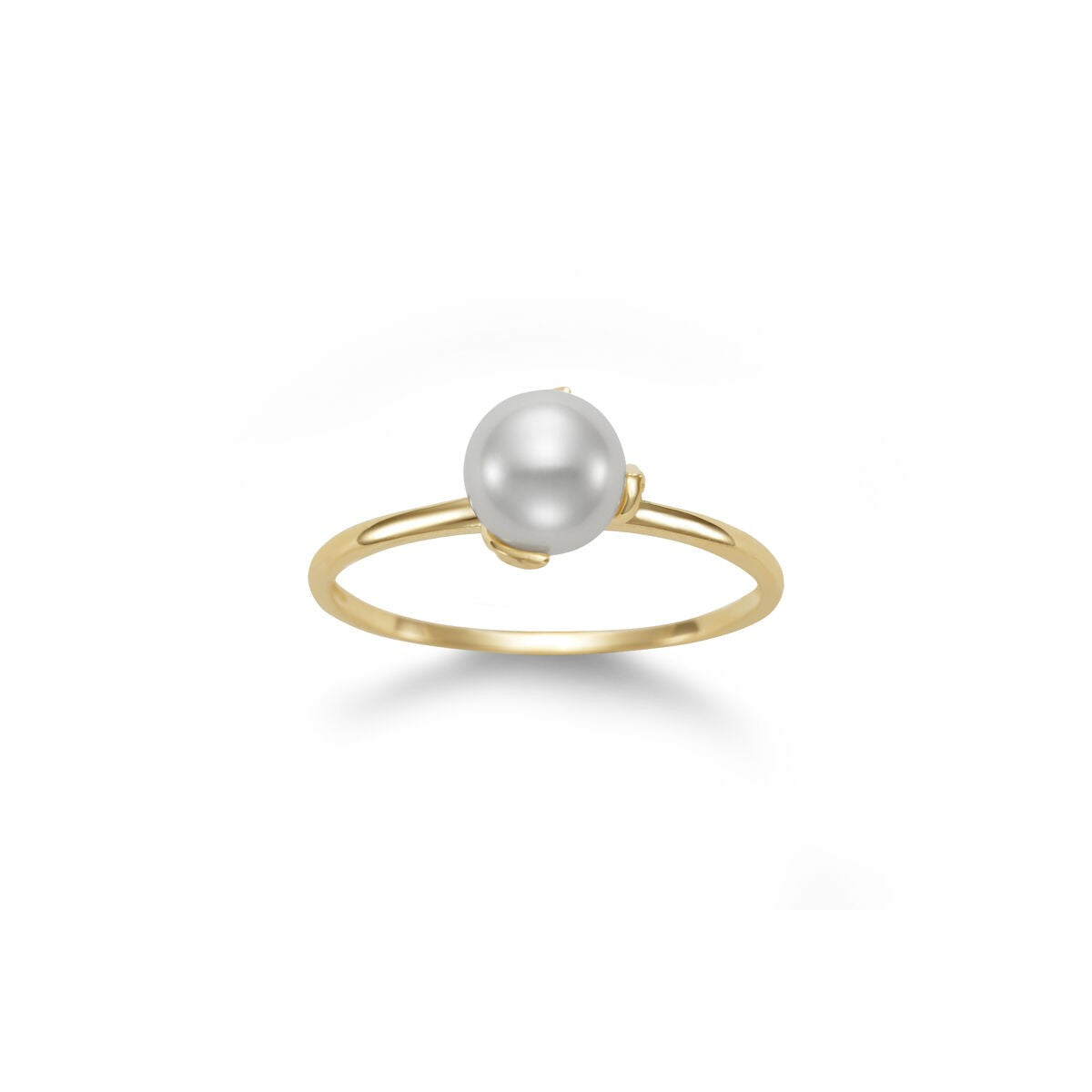 Yellow Gold Freshwater Pearl Ring