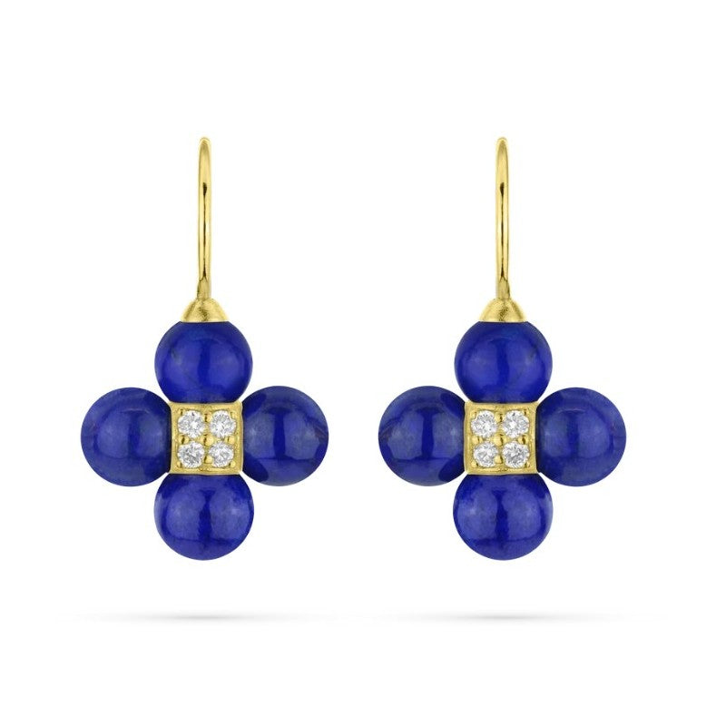 Paul Morelli Sequence Blue Lapis and Diamond Earrings