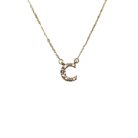 Diamond Initial Pendant