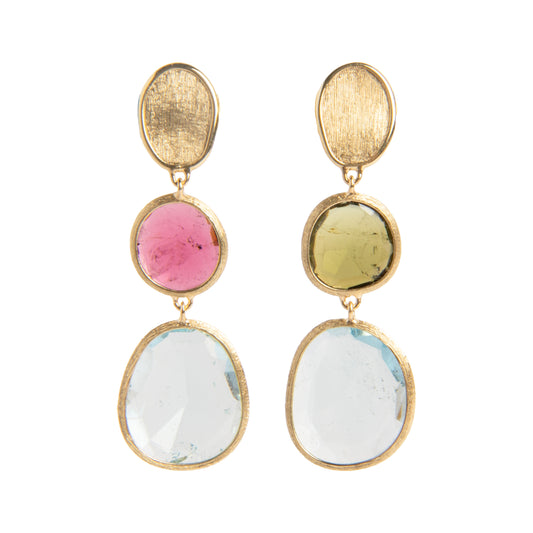 Marco Bicego Unico Tourmaline and Topaz Drop Earrings