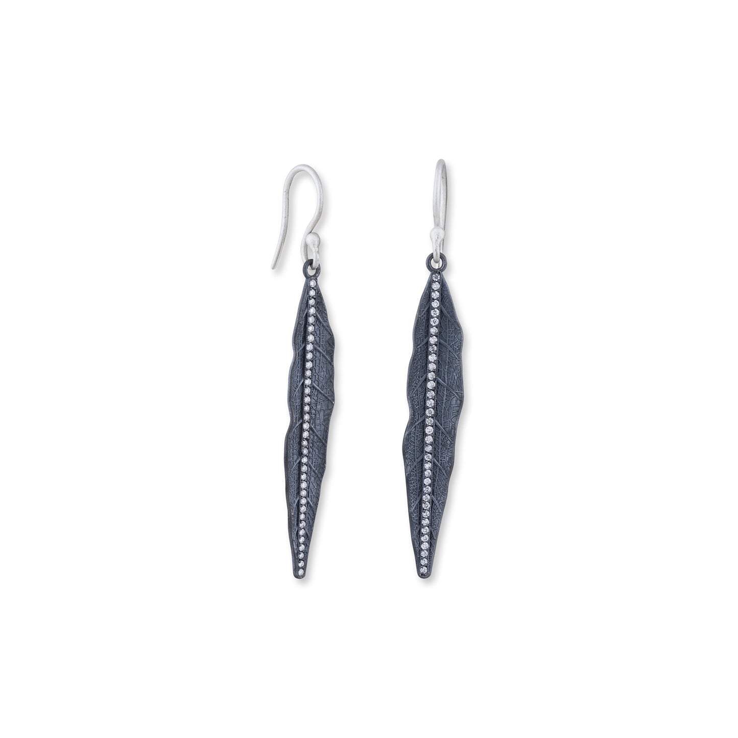 Lika Behar Silver Diamond Drop Earrings