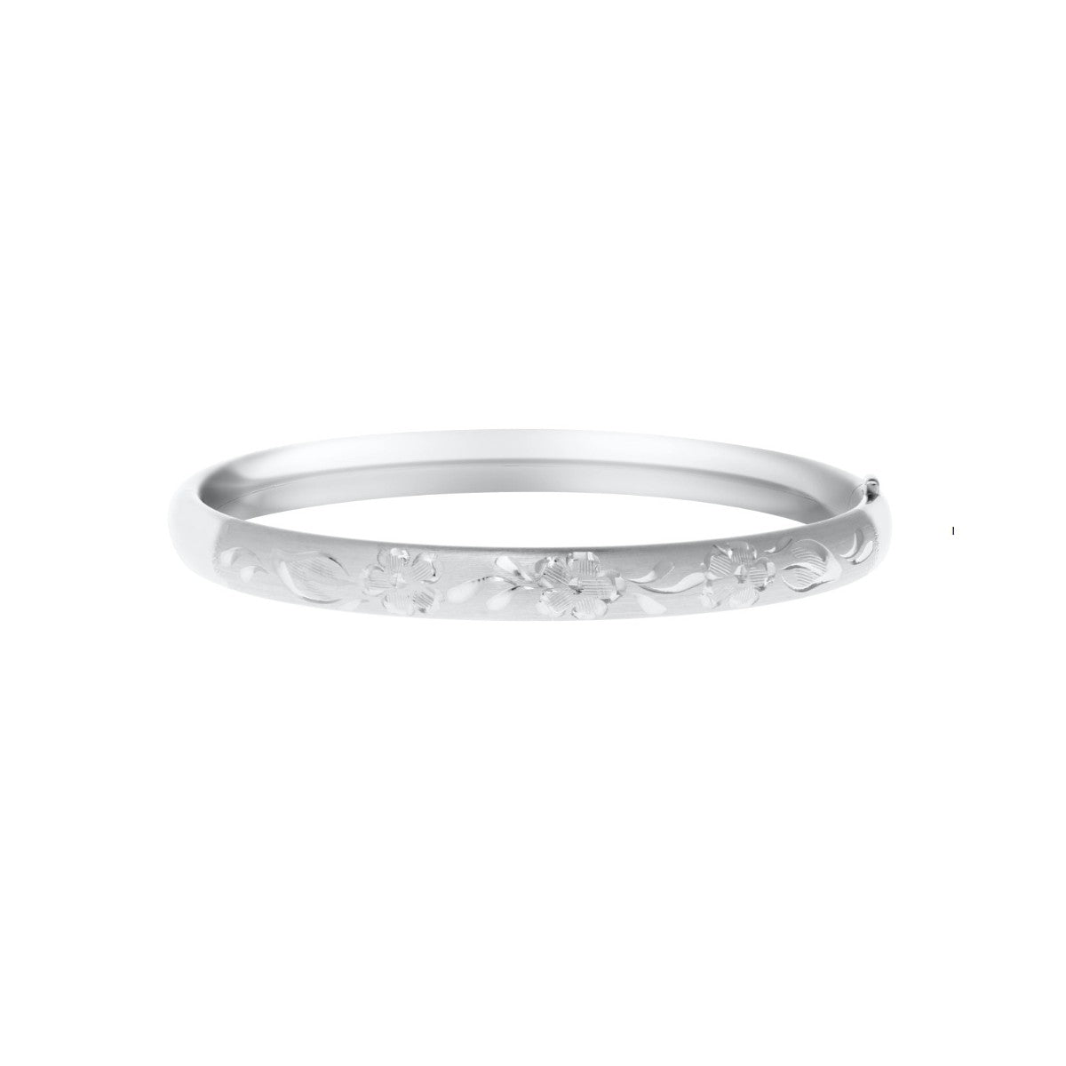 Sterling Silver Childs Engraved Bangle Bracelet