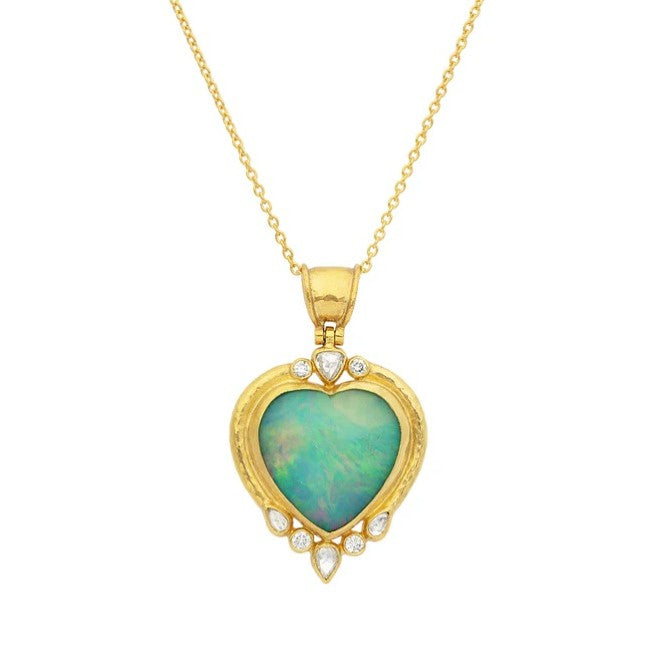 Gurhan Ethiopian Opal and Diamond Pendant