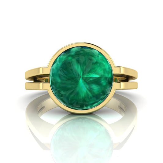 Yellow Gold Emerald Ring