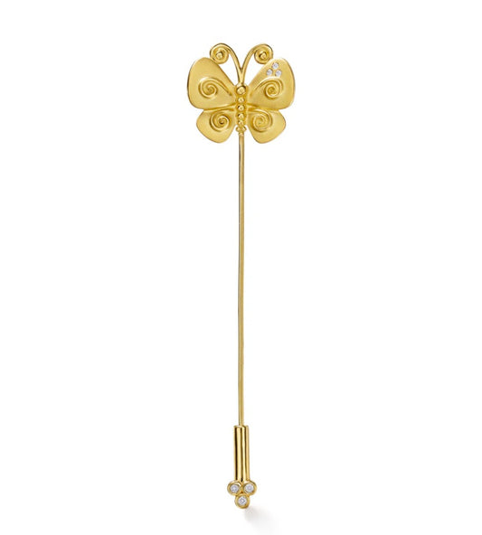 Temple St. Clair Butterly Diamond Pin