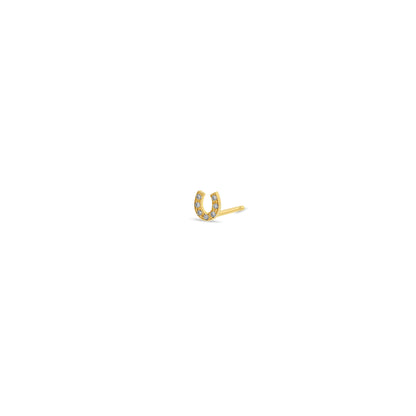 Zoë Chicco Single Diamond Horseshoe Stud Earring