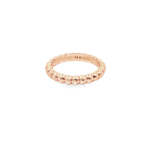 Rose Gold 3mm Bead Band