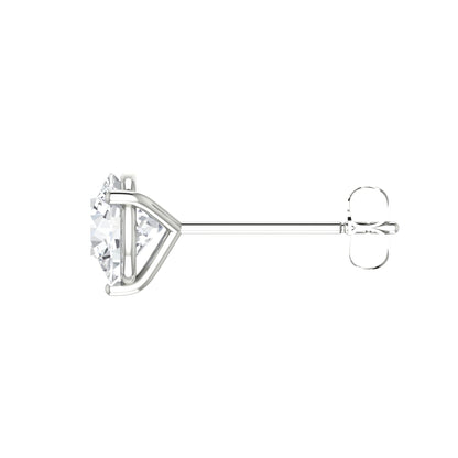 Round Diamond Stud Earrings