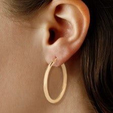 Yellow Gold Hoop Earrings