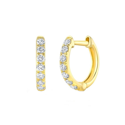 Diamond Hoop Earrings