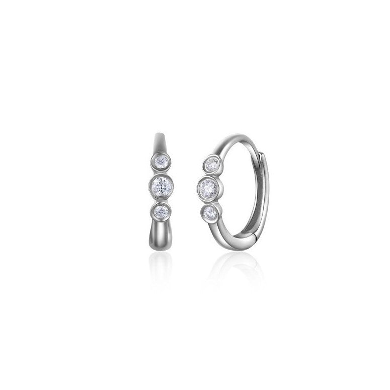 Diamond Hoop Earrings