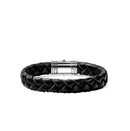 John Hardy Black Leather Bracelet