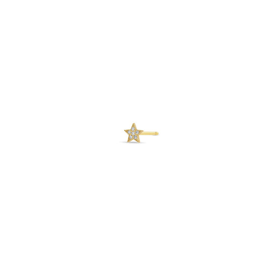 Zoë Chicco Single Stud Diamond Star Earring