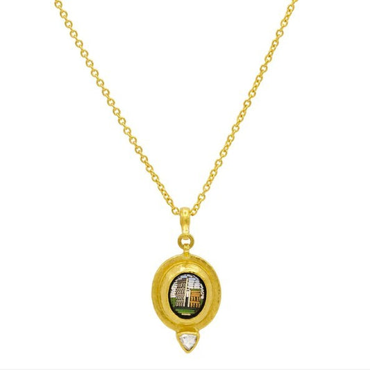 Gurhan Antiquities Moasic & Diamond Pendant